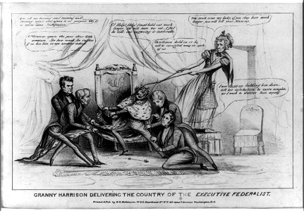 Granny Harrison delivering the country of the executive Federalist LCCN2008661374