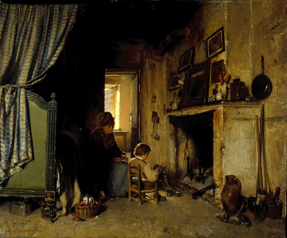 Grandmother with granddaughter