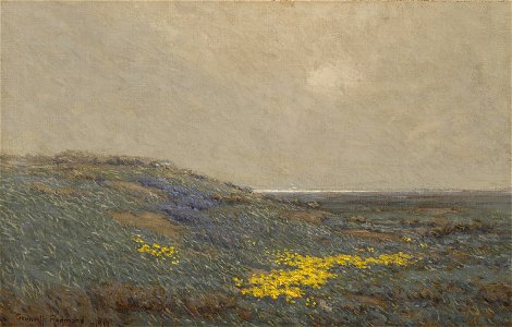 Granville Redmond - Coastal wildflowers. Free illustration for personal and commercial use.