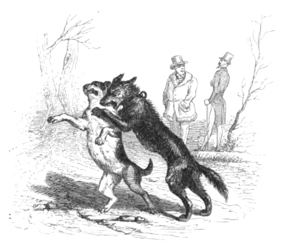 Grandville - Cent Proverbes, 1845 (page 271 crop)