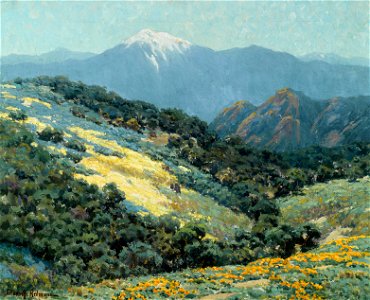 Granville Redmond - Valley splendor. Free illustration for personal and commercial use.