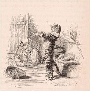 Grandville - Chat ganté n'a jamais pris de souris