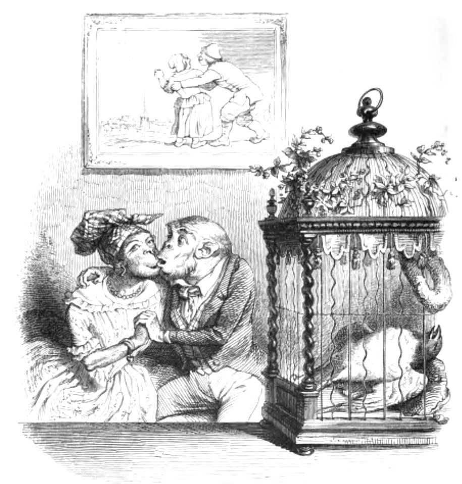 Grandville - Cent Proverbes, 1845 (page 108 crop)