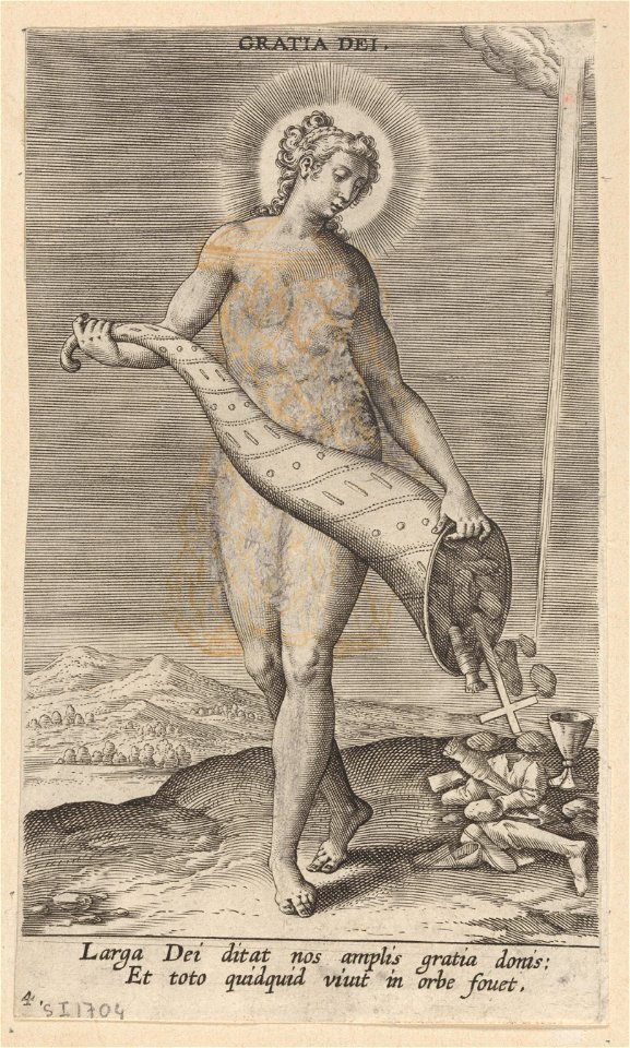 Gratia Dei print by Philip Galle, S.I 1704, Prints Department, Royal Library of Belgium