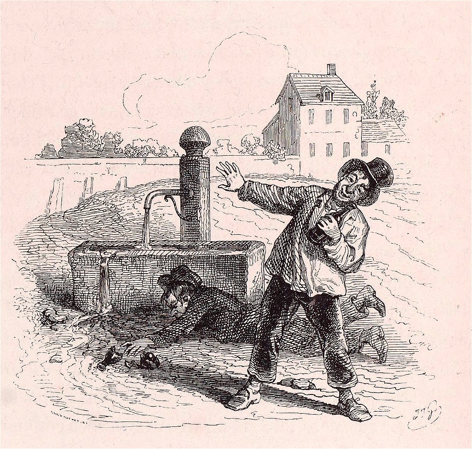 Grandville - Il ne faut pas dire fontaine je ne boirai pas de ton eau