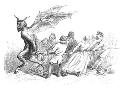 Grandville - Cent Proverbes, 1845 (page 281 crop)