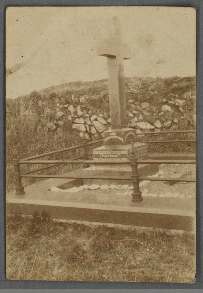 Grave of Ann Adalisa Puddicombe, 'Allen Raine', in St. Michael's Churchyard, Penbryn, Pembrokeshire (5449762)