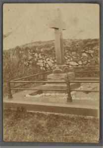 Grave of Ann Adalisa Puddicombe, 'Allen Raine', in St. Michael's Churchyard, Penbryn, Pembrokeshire (5449762)
