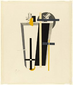 Gravediggers (Lissitzky). Free illustration for personal and commercial use.