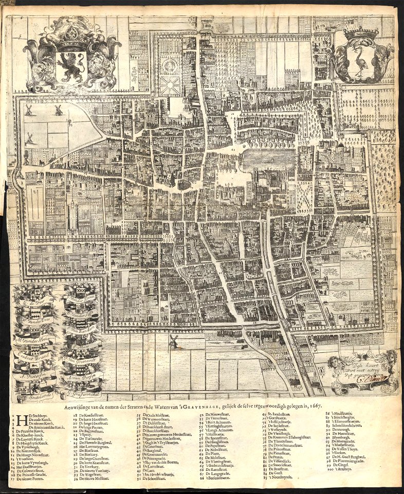 Graven-Hage, met de voornaemste plaetsen en vermaecklijckheden (ca. 1668)