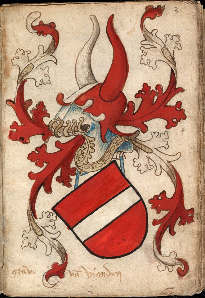 Grave van Vianden - Graaf van Vianden - Count of Vianden - Wapenboek Nassau-Vianden - KB 1900 A 016, folium 03r