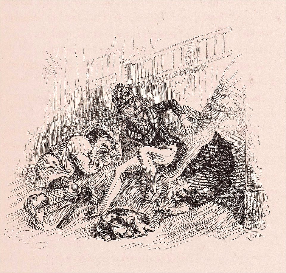 Grandville - Qui se couche avec des chiens se lève avec des puces