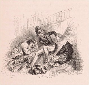 Grandville - Qui se couche avec des chiens se lève avec des puces