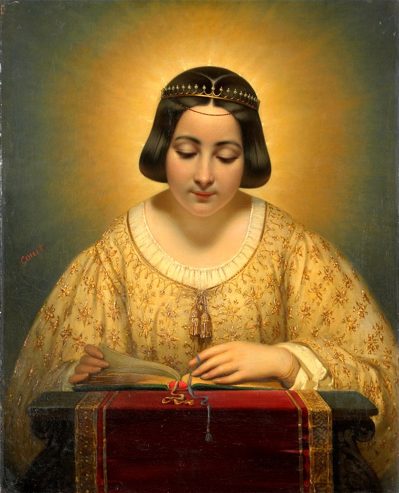 Gravin de Pagès, née de Cornellan, als de heilige Catharina Rijksmuseum SK-C-303