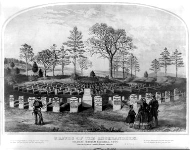 Graves of the Highlanders. Soldiers cemetery Knoxville, Tenn LCCN2004666883