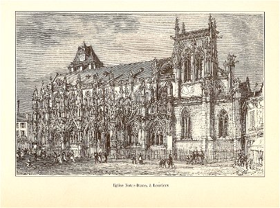 Gravure Notre-Dame Louviers