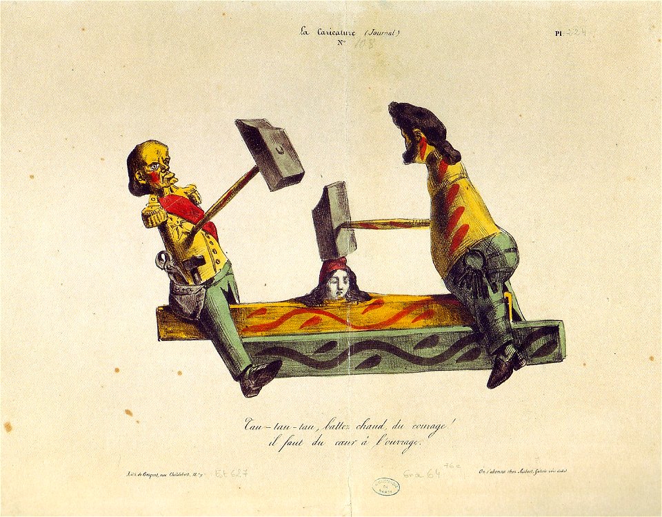 Grandville, Zuschlagen, 1832, K78