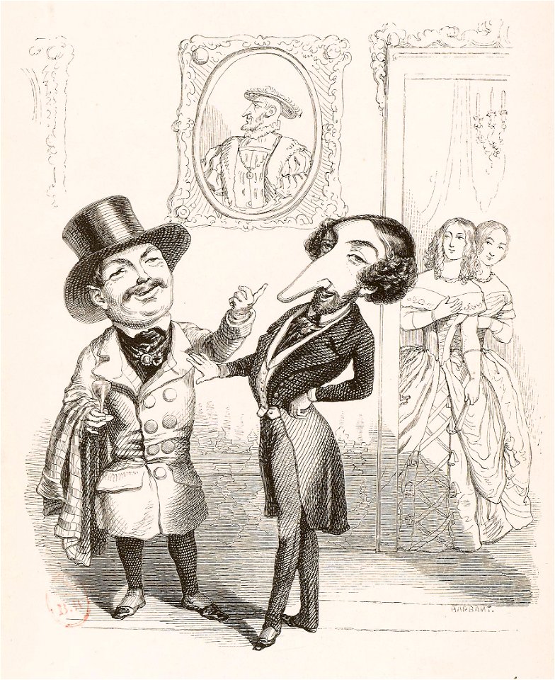 Grandville - Jamais grand nez n'a gâté joli visage