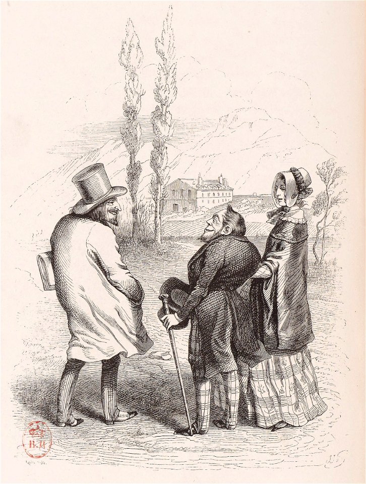 Grandville - Le bossu ne voit pas sa bosse mais celle de son confrère