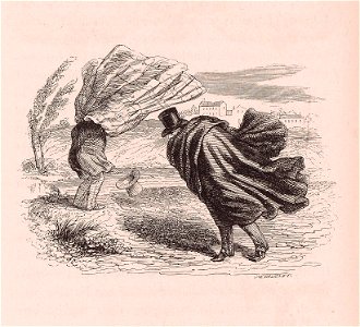 Grandville - Mettre son manteau comme vient le vent
