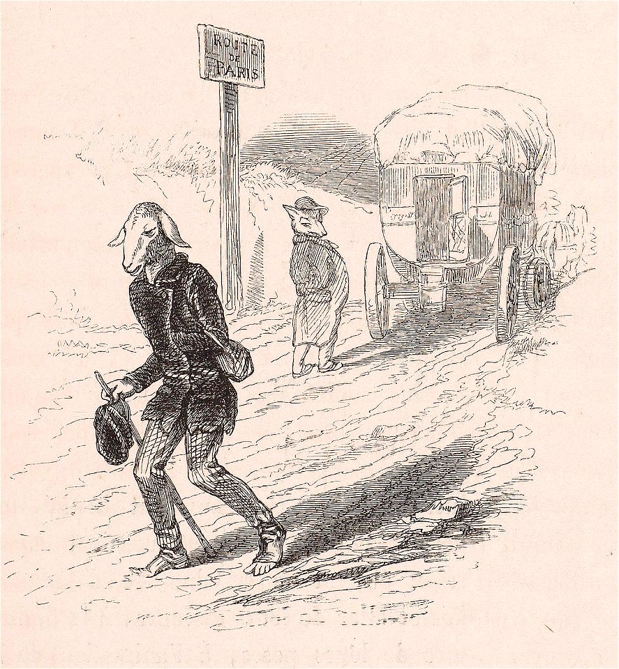 Grandville - Qui va chercher de la laine revient tondu