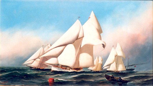 Grayling Leads at the Mark, by Antonio Jacobsen 2617