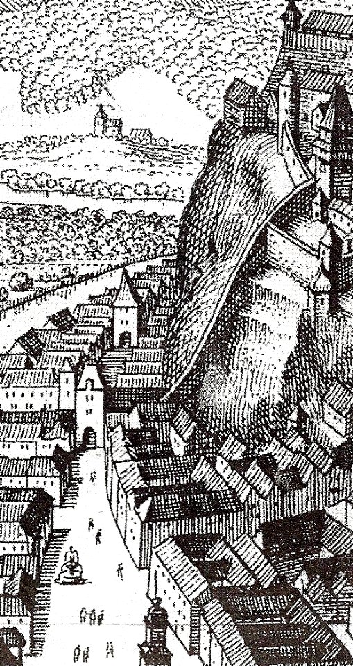 Grazer Sackstraße Kupferstich Matthäus Merian 1649