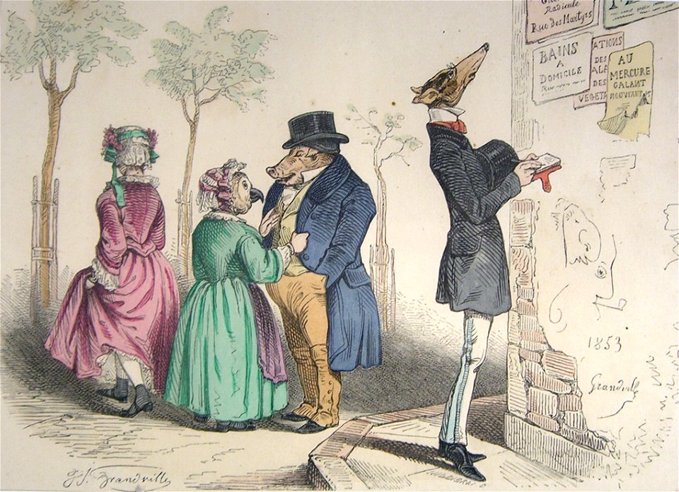 Grandville Tiere 1853