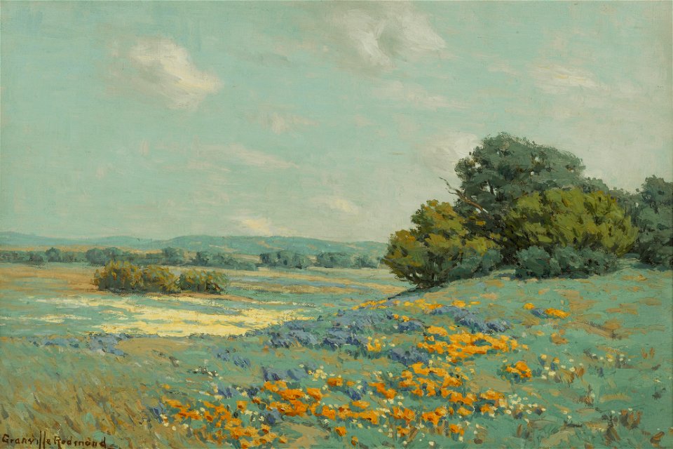 Granville Redmond - California poppy field