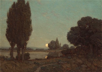 Granville Redmond - Moonlight Reflections