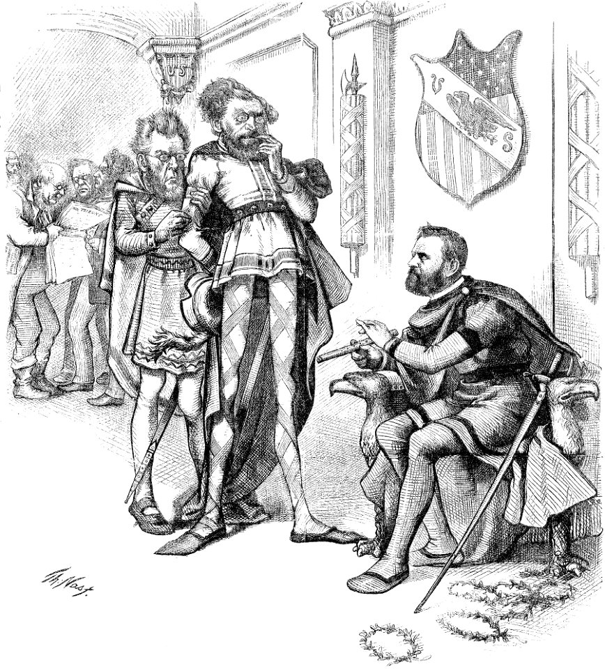 Grant asks Schurz to play on a Flute