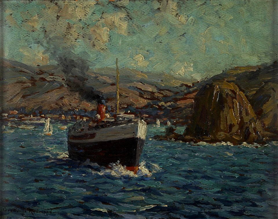 Granville Redmond - Steamer leaving Avalon, Catalina Island