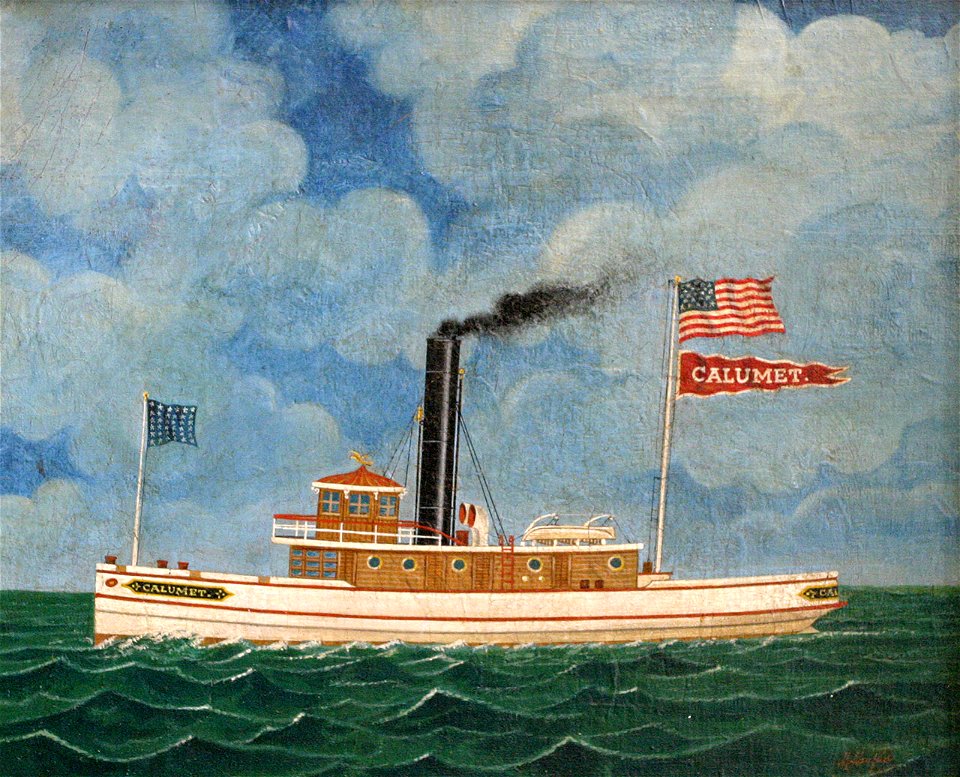 Great Lakes Tugboat Calumet, by Otto Muhlenfeld 34909