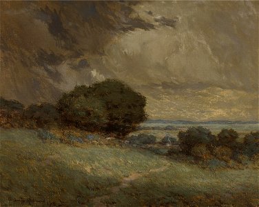 Granville Redmond - The Passing Storm. Free illustration for personal and commercial use.