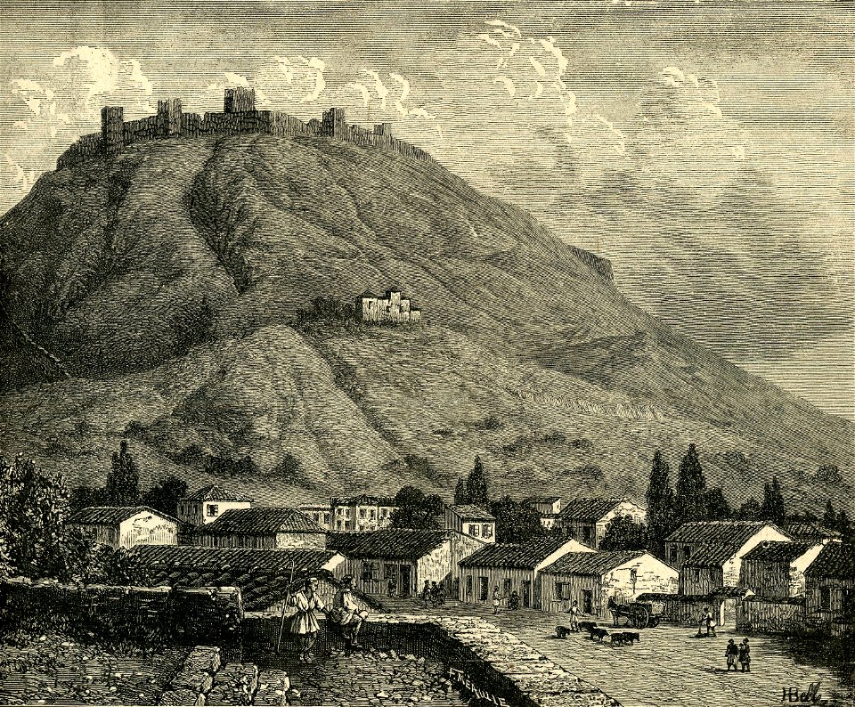 Grecia il castello della città di Larissa