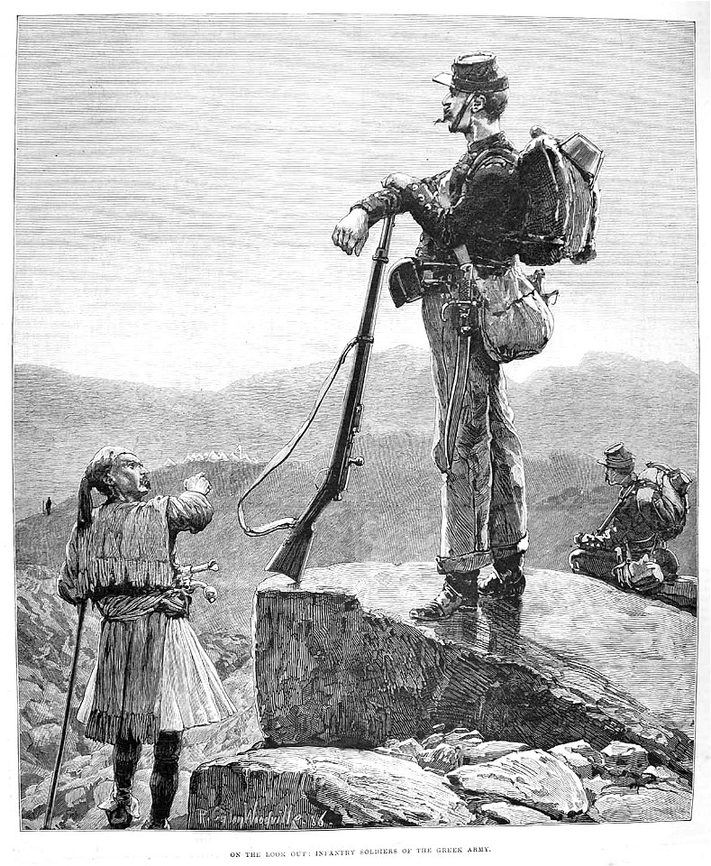 Greek infantrymen 1886
