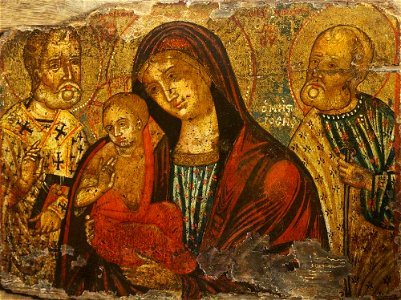 Greek School - Madonna and Child with Saints - 1336373 - National Trust