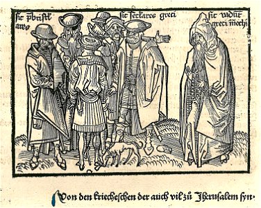 Greek Orthodox inhabitants of Jerusalem An Orthodox priest - Breydenbach Bernhard Von - 1486