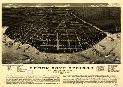 Green Cove Springs, county seat of Clay County, Florida. 1885. LOC 75693179