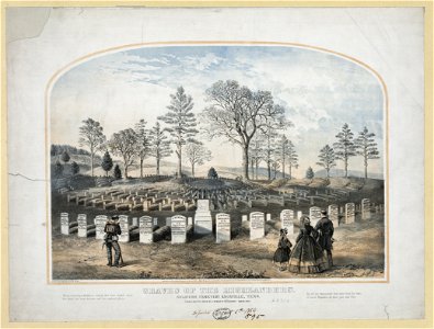 Graves of the Highlanders. Soldiers cemetery Knoxville, Tenn. LCCN2004666883