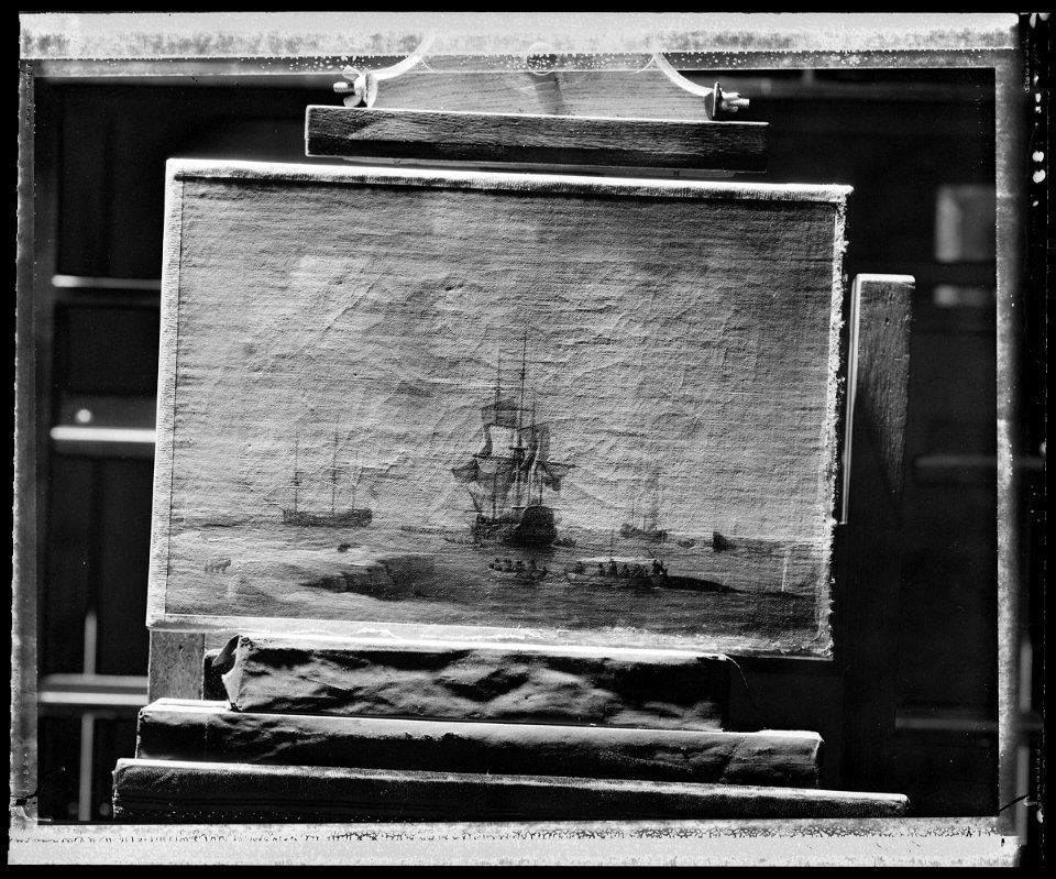 Greenland Fishery- English Whalers in the Ice RMG L0512