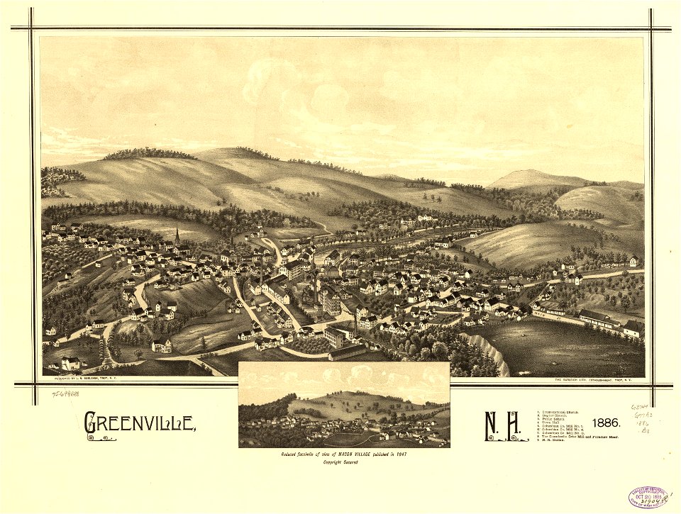 Greenville, N.H. 1886. LOC 75694688