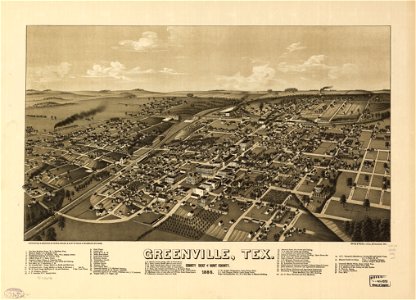 Greenville, Tex., county seat of Hunt County 1886. LOC 75696596