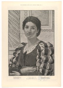 Graziella, from the Illustrated London News, Christmas number MET DP834449. Free illustration for personal and commercial use.