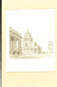 Greenwich Hospital- the King William dome and Painted Hall (exterior) RMG PU2245