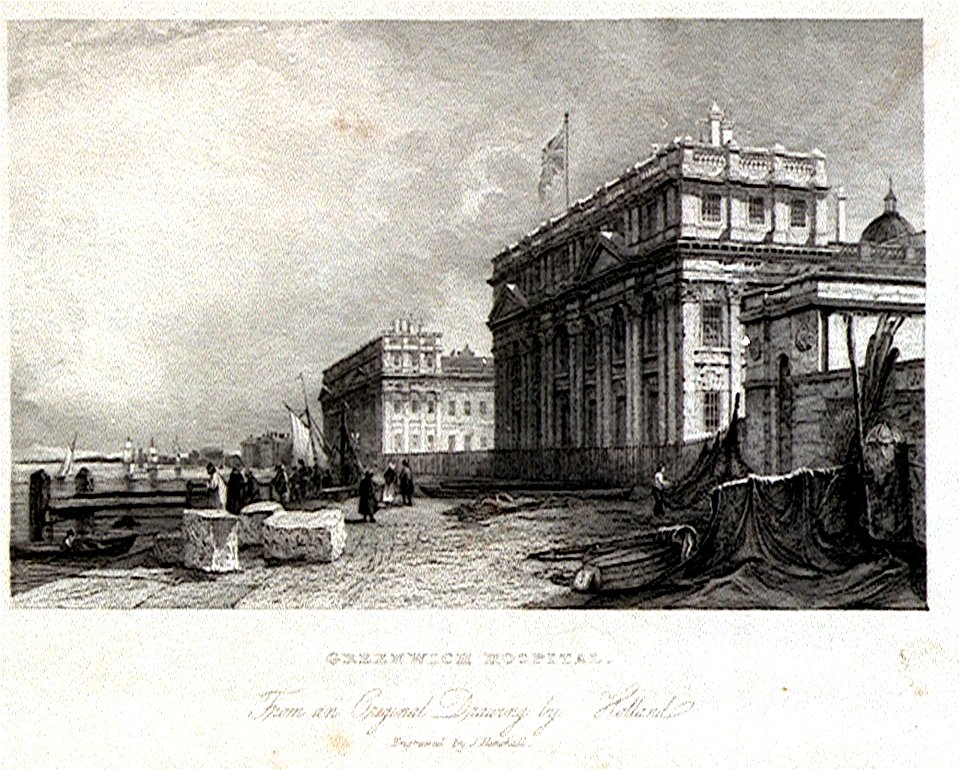 Greenwich Hospital. From an Original Drawing by Holland RMG PU2258