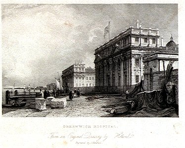 Greenwich Hospital. From an Original Drawing by Holland RMG PU2258