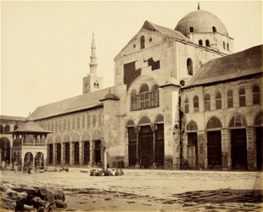 Great Mosque Damascus, north side, Francis Bedford 1862