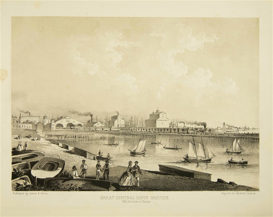 Great Central Depot Grounds with Entrance to Harbor (NBY 1812)