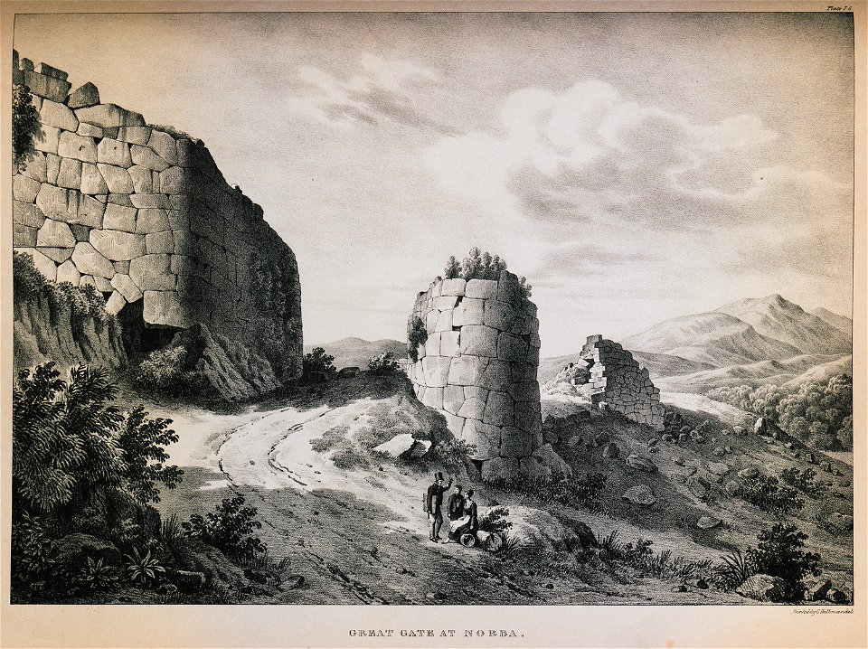 Great gate at Norba - Dodwell Edward - 1834